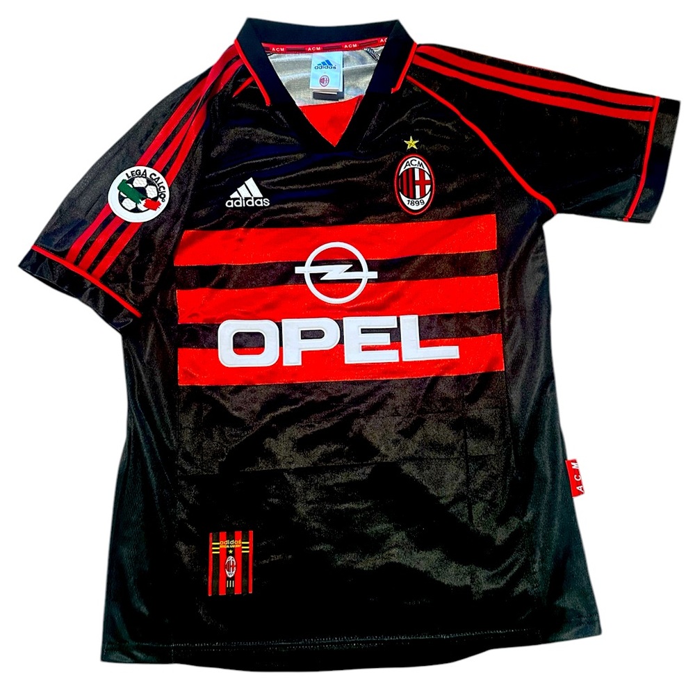 1997/98 AC Milan retro away kit. Paolo Maldini soccer football jersey. NWT